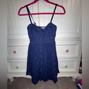 Navy blue sun dress- worn 2x- XS